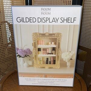 Room2Room Gilded Wall Display Shelf in Gold